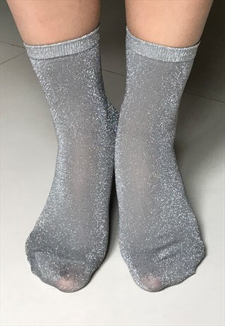 SILVER SHEER SOCKS
