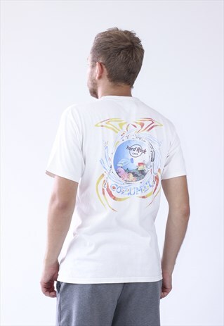 90S VINTAGE MENS HARD ROCK CAFE COZUMEL BIG LOGO T-SHIRT