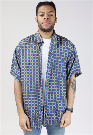 VINTAGE 90S PATTERNED LIGHT SHIRT