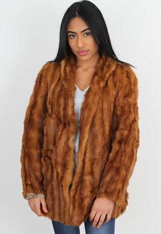 VINTAGE FAUX FUR JACKET /FJ02