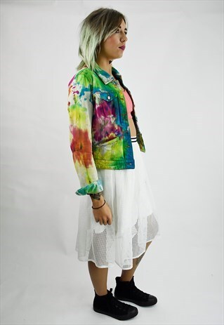 VINTAGE 90S SPORTY WHITE MESH MIDI SKIRT
