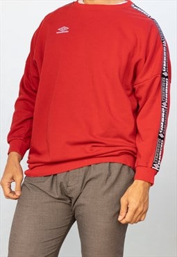 Vintage Umbro Sweatshirt Classic Y2K in Red L