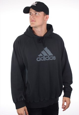 VINTAGE ADIDAS BIG LOGO HOODIE SWEATSHIRT
