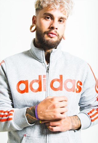 VINTAGE 80S ADIDAS ZIP SWEATSHIRT / S7113