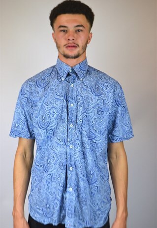 VINTAGE 90'S TOMMY HILFIGER PAISLEY PRINT SHIRT
