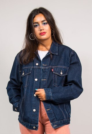 VINTAGE 90'S DARK BLUE DENIM LEVI'S JACKET