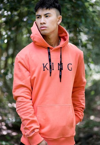 STEPNEY HOODIE - CORAL ORANGE