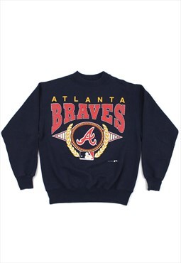 1993 Atlanta Braves Navy Sweatshirt, Vintage Hanes Label