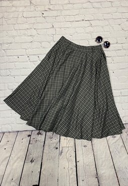 Grey Checked Skirt Size 12