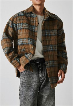 Men's wool check shirt AW2022 VOL.2