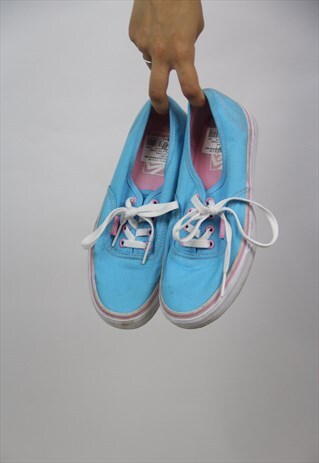 VINTAGE VANS BLUE TRAINERS