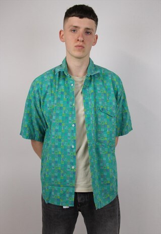 VINTAGE 90'S FUNKY PATTERNED SHIRT