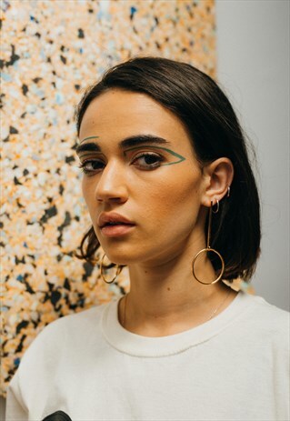 ABSTRACT HOOP EARRINGS