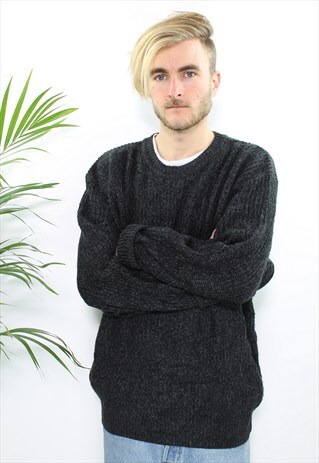 VINTAGE KNIT JUMPER GREY