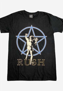 Rush Vtg 70s Print Band Music Tee T-Shirt 