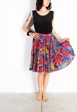 Women's Mondi Colorful Floral Animals Skirt
