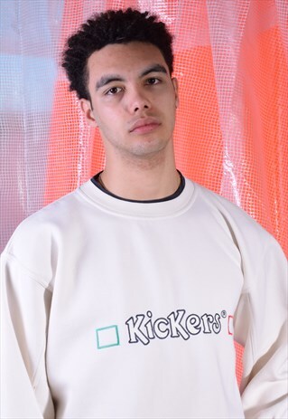 VINTAGE KICKERS WHITE SWEATSHIRT