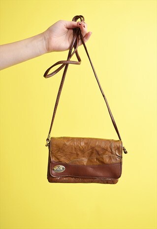 90'S PATCHWORK CLUTCH STYLE LEATHER PETITE BAG