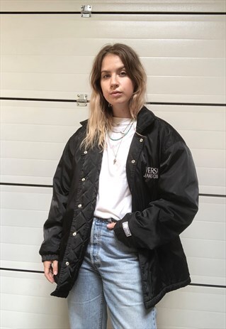 90S VINTAGE REFLECTIVE LOGO VERSACE JACKET