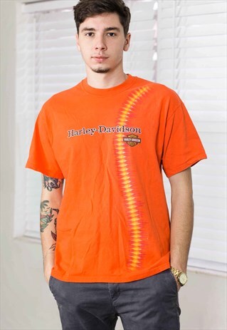 VINTAGE HARLEY-DAVIDSON T-SHIRT LOGO 90S L 8.1