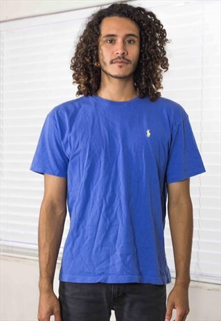 VINTAGE RALPH LAUREN T-SHIRT LOGO 90S M 5.9