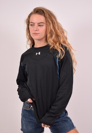VINTAGE UNDER AMOUR TOP LONG SLEEVE BLACK