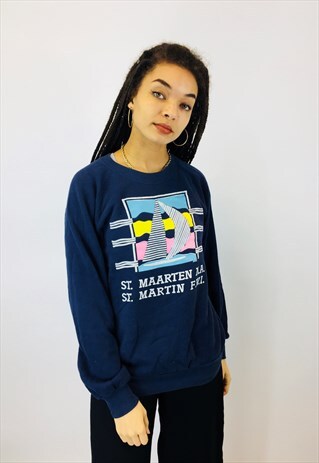 VINTAGE USA 80S PRINTED SWEATSHIRT
