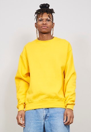 VINTAGE 90'S OVERSIZED YELLOW SWEATER