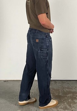 Vintage Carhartt Carpenter Pants Men's Navy Blue