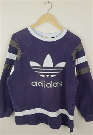 VINTAGE ADIDAS ORIGINALS SWEATSHIRT PURPLE