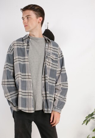 VINTAGE CHECKERED CORD SHIRT Z433