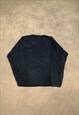 DOCKERS KNITTED JUMPER V-NECK GRANDAD SWEATER 