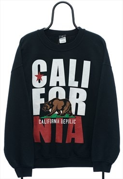 Vintage California Graphic Black Sweatshirt Womens
