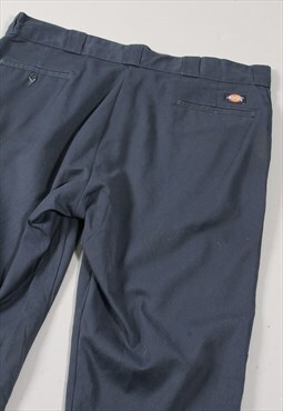 Vintage Dickies Canvas Trousers Navy Skater Cargo Pants W40