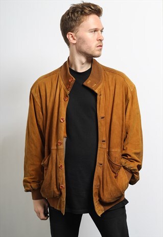 VINTAGE SUEDE BOMBER JACKET