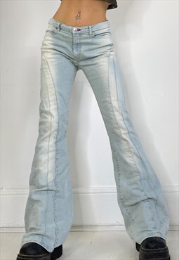 Vintage Y2k Miss Sixty Jeans Bootcut Flare Low Rise Bleached