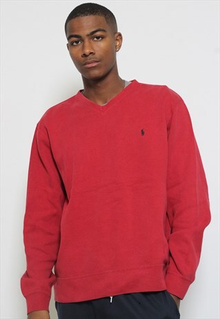 VINTAGE RALPH LAUREN SWEATSHIRT RED