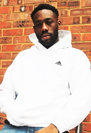 VINTAGE 90'S ADIDAS WHITE HOODIE