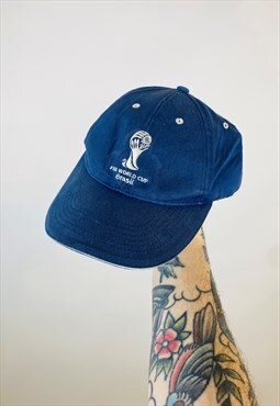 Vintage 2014 Brazil World Cup Football Baseball Hat Cap