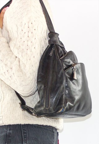 VINTAGE 90'S FESTIVAL LEATHER BACKPACK