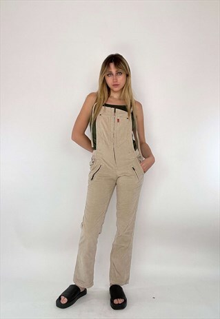 VINTAGE 2000S LOW RISE CORDUROY DUNGAREES FROM ONLY 