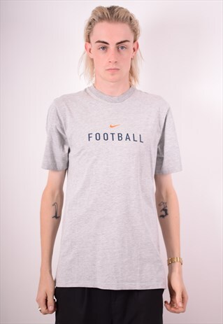NIKE MENS VINTAGE T-SHIRT TOP MEDIUM GREY 90S