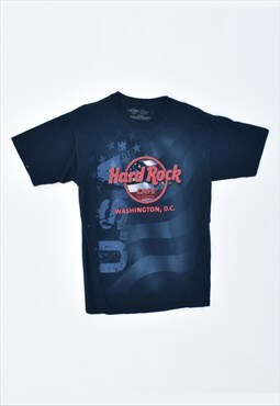 Vintage 90's Hard Rock Cafe Washington T-Shirt Top Navy Blue
