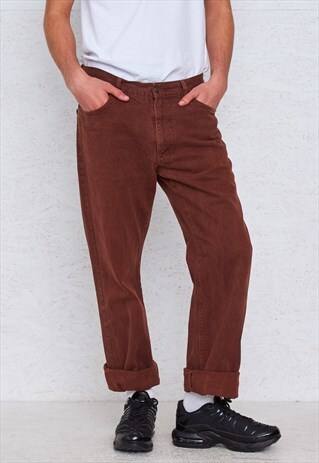 VINTAGE BROWN MARLBORO DENIM JEANS