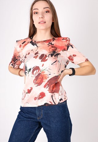 VINTAGE PATTERN SETIN SHIRT NS1051