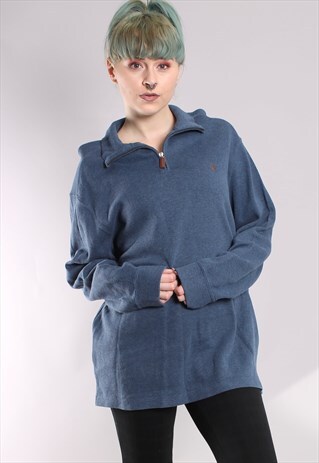 VINTAGE POLO RALPH LAUREN 1/4 ZIP SWEATSHIRT