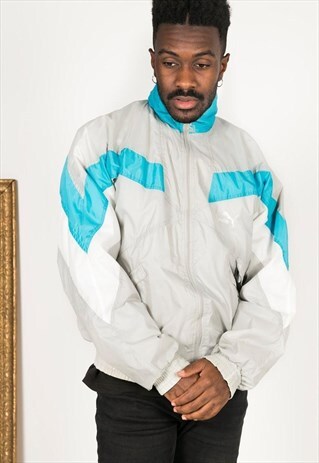 VINTAGE 80S PUMA SHELL SPORT JACKET / S0040