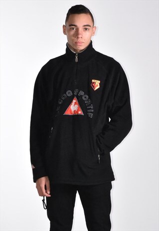 1990S LE COQ SPORTIF QAURTER ZIP FLEECE JUMPER