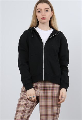 VINTAGE HARLEY-DAVIDSON MEDIUM BLACK ZIPPED HOODIE