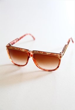 Vintage Brown Frame,  Gradient Brown lenses